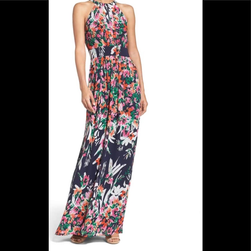 Eliza J Halter Chiffon Dress-sz 14